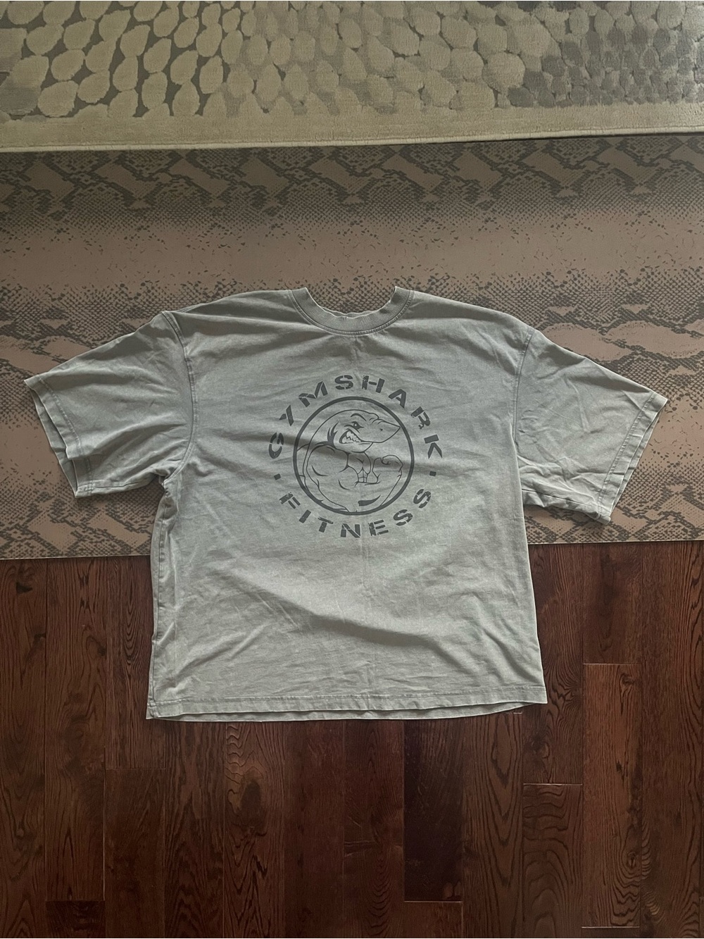 Gymshark Men’s Light Gray GSLC Legacy Logo Short Sleeve Tee